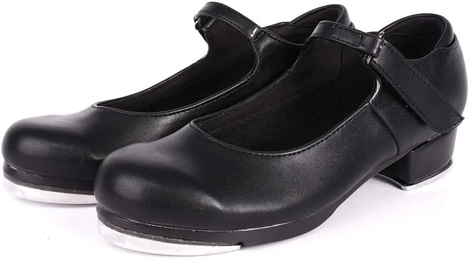 SWDZM Women's & Girl's Jazz Tap Dance Shoes Tap-Flex Patent Leather Tap Shoe,WX-208