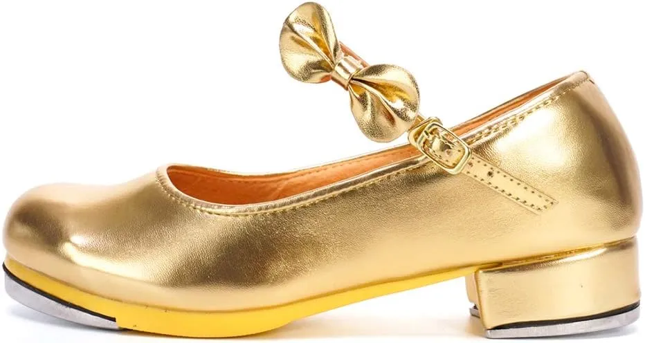 SWDZM Women's & Girl's Jazz Tap Dance Shoes Tap-Flex Patent Leather Tap Shoe,WX-208