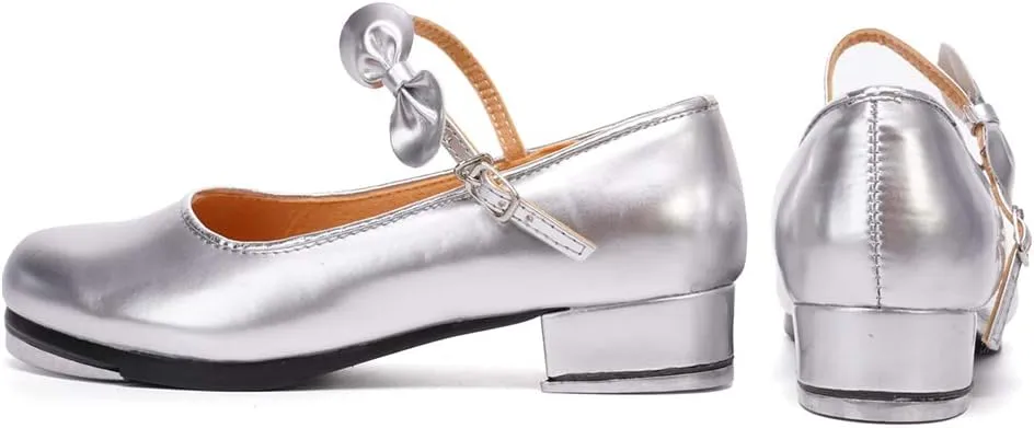 SWDZM Women's & Girl's Jazz Tap Dance Shoes Tap-Flex Patent Leather Tap Shoe,WX-208