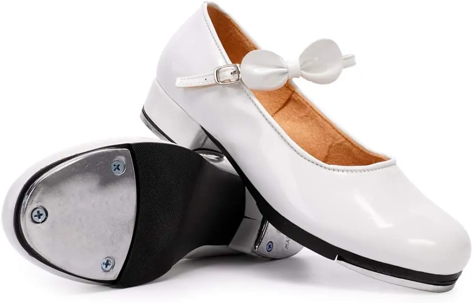 SWDZM Women's & Girl's Jazz Tap Dance Shoes Tap-Flex Patent Leather Tap Shoe,WX-208