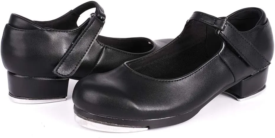 SWDZM Women's & Girl's Jazz Tap Dance Shoes Tap-Flex Patent Leather Tap Shoe,WX-208