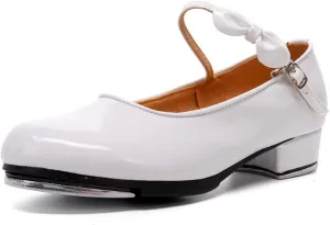 SWDZM Women's & Girl's Jazz Tap Dance Shoes Tap-Flex Patent Leather Tap Shoe,WX-208