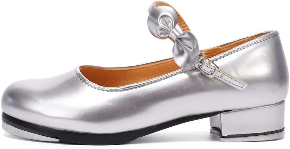 SWDZM Women's & Girl's Jazz Tap Dance Shoes Tap-Flex Patent Leather Tap Shoe,WX-208