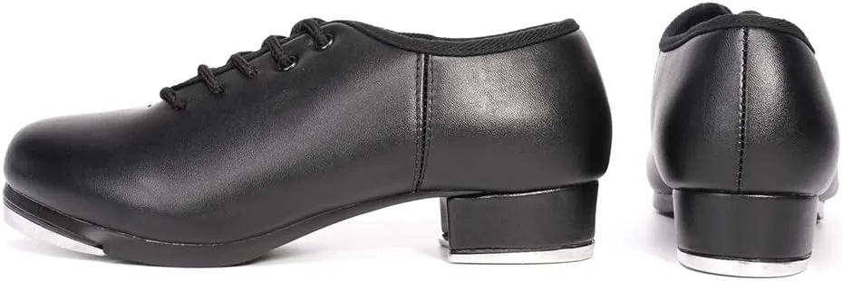 SWDZM Women's & Men's & Kid's Jazz Tap Dance Shoes Tap-Flex Patent Leather Tap Shoe,WX-Tap