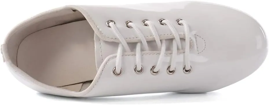 SWDZM Women's & Men's & Kid's Jazz Tap Dance Shoes Tap-Flex Patent Leather Tap Shoe,WX-Tap