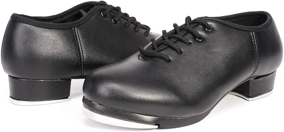 SWDZM Women's & Men's & Kid's Jazz Tap Dance Shoes Tap-Flex Patent Leather Tap Shoe,WX-Tap