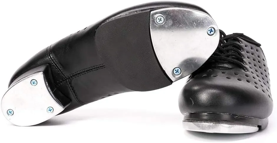 SWDZM Women's & Men's & Kid's Jazz Tap Dance Shoes Tap-Flex Patent Leather Tap Shoe,WX-Tap