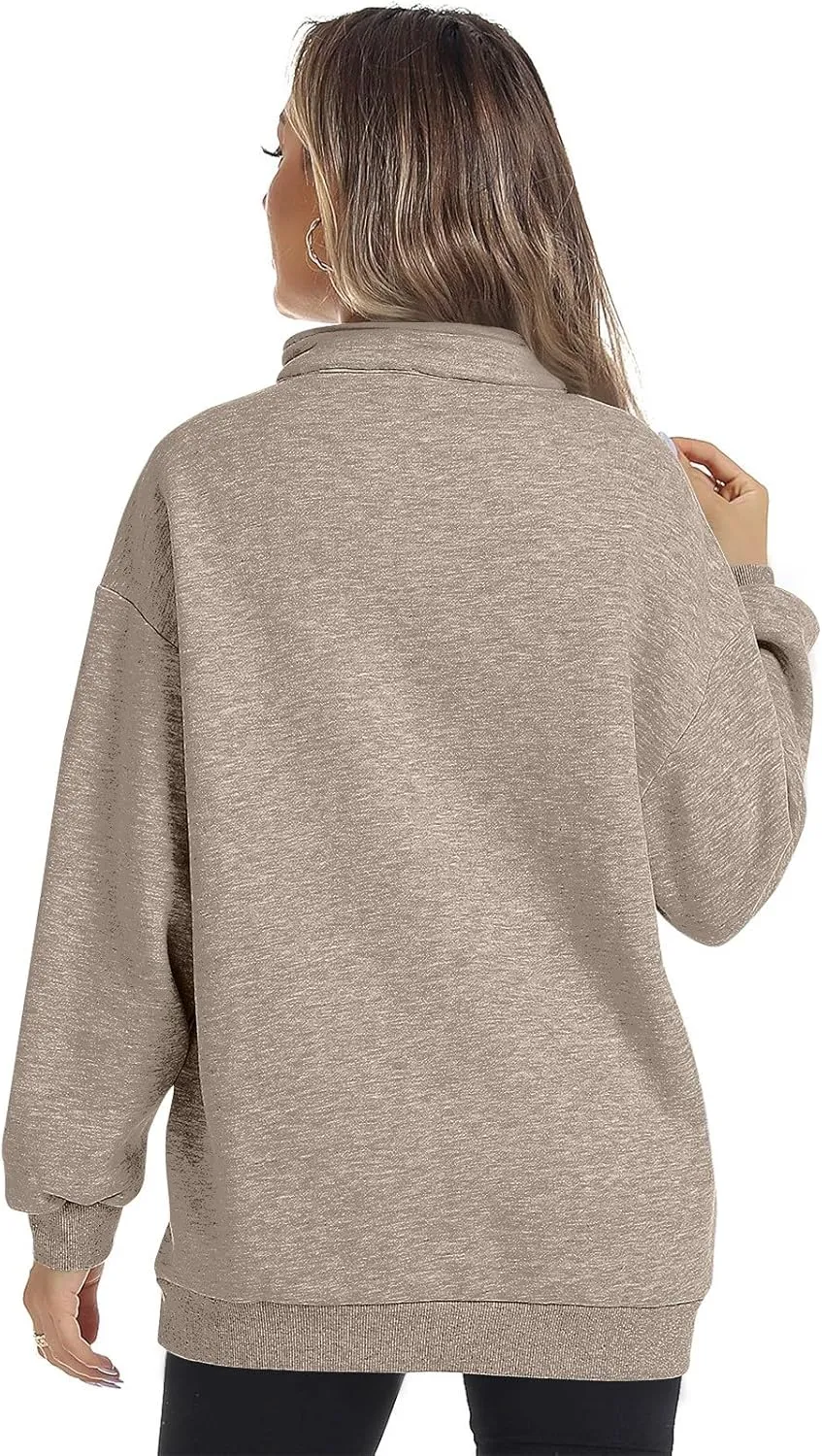 Sweatshirts For Women Long Sleeve Pullover Oversized Solid Color Hoodies Fleece Sweaters Fall Outfits Fashion Y2K Clothes