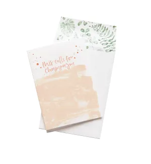 This calls for champagne GREETING CARD