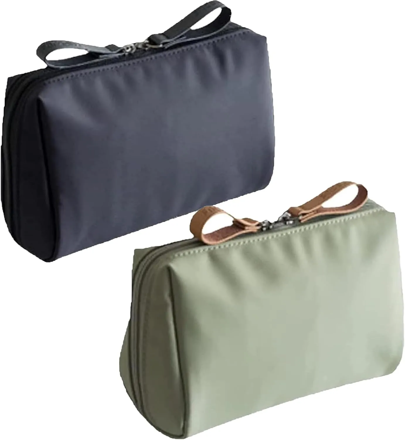 Tidynook Makeup Bag Small, Lipstick Makeup Bag, Mini Small Cosmetic Bag for Purse, Ompartmentalized Portable Women's Organizer, Compact Storage Pouch, Portable Handbag for Women and Girls (2*A)