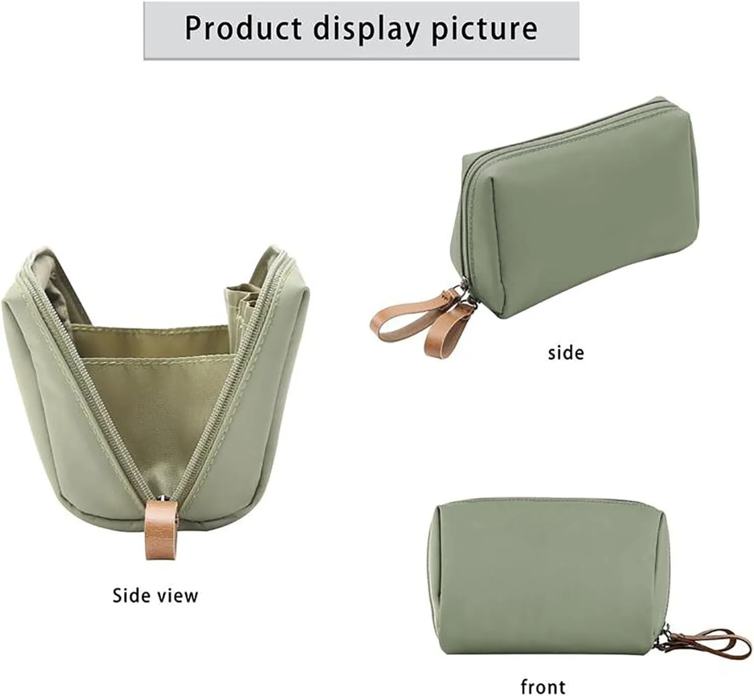 Tidynook Makeup Bag Small, Lipstick Makeup Bag, Mini Small Cosmetic Bag for Purse, Ompartmentalized Portable Women's Organizer, Compact Storage Pouch, Portable Handbag for Women and Girls (2*A)