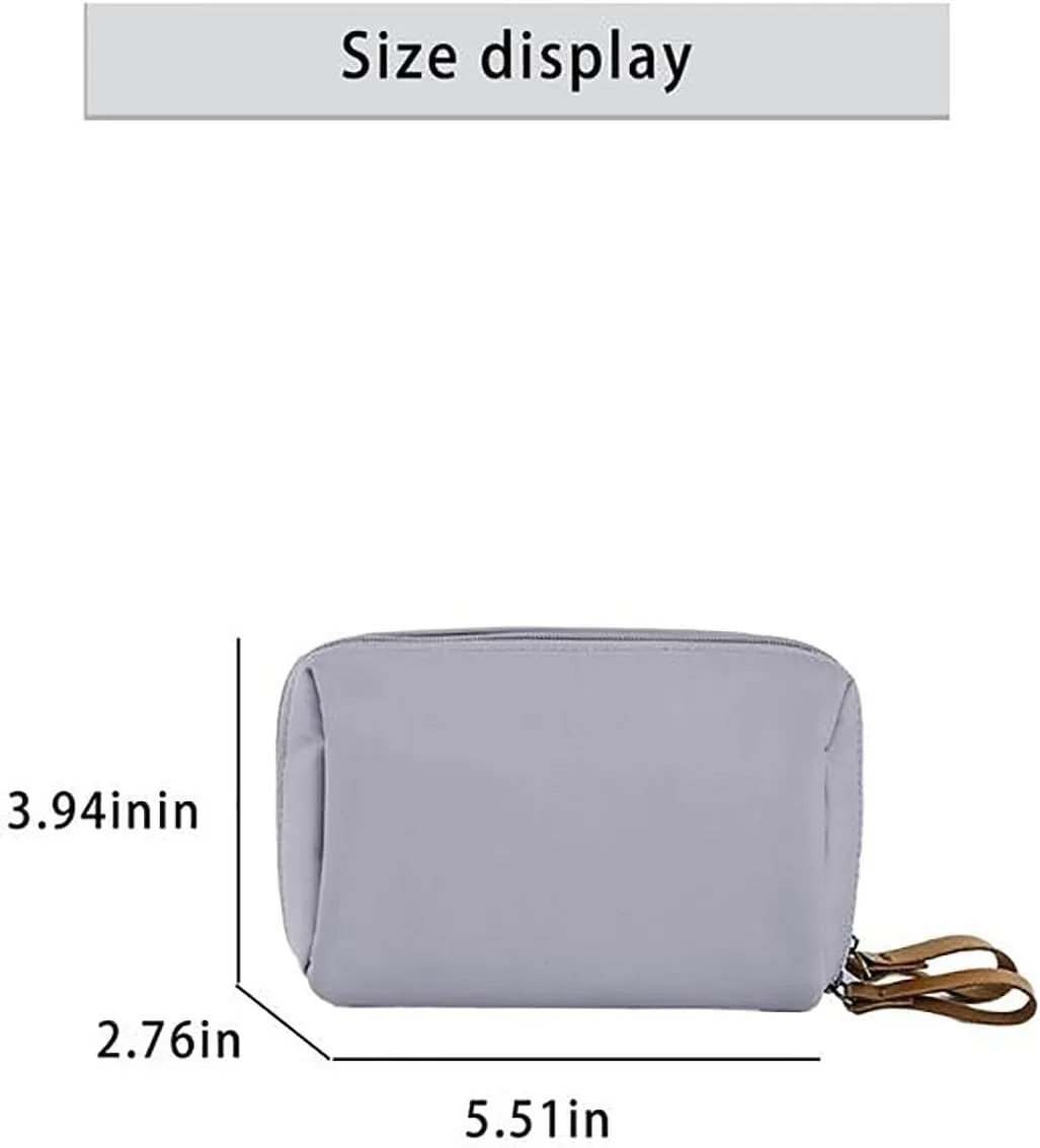 Tidynook Makeup Bag Small, Lipstick Makeup Bag, Mini Small Cosmetic Bag for Purse, Ompartmentalized Portable Women's Organizer, Compact Storage Pouch, Portable Handbag for Women and Girls (2*F)