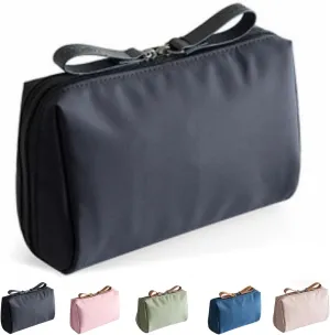 Tidynook Makeup Bag Small, Small Makeup Bag for Purse, Mini Lipstick Makeup Bag, Travel Mini Makeup Toiletry Bag for Purse, Purse Organizer Pouches, Compact Storage Pouch, Portable Handbag-Black