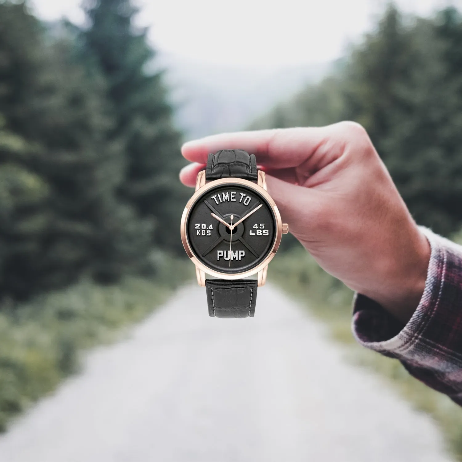 Time To Pump Barbell Instafamous Quartz watch