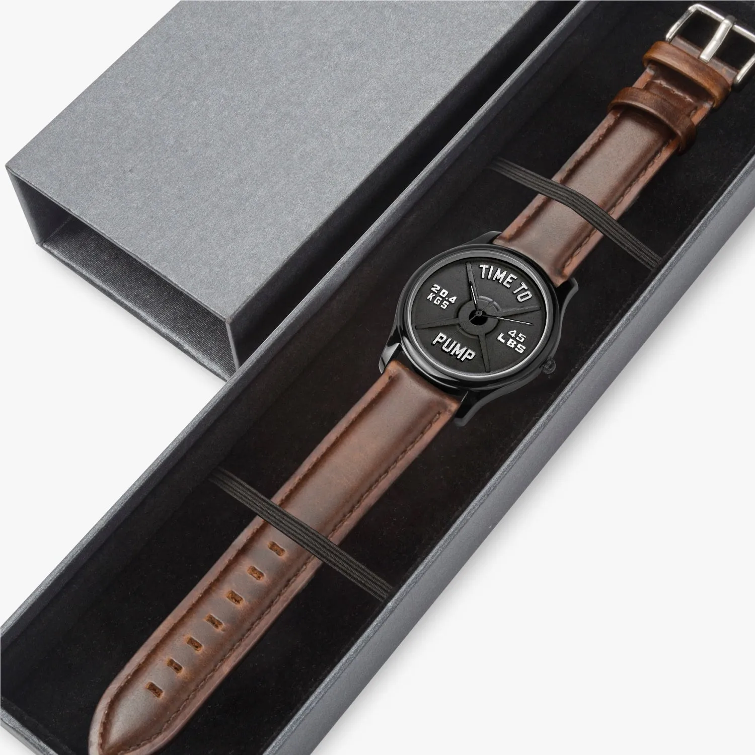 Time To Pump Barbell Quartz Watch