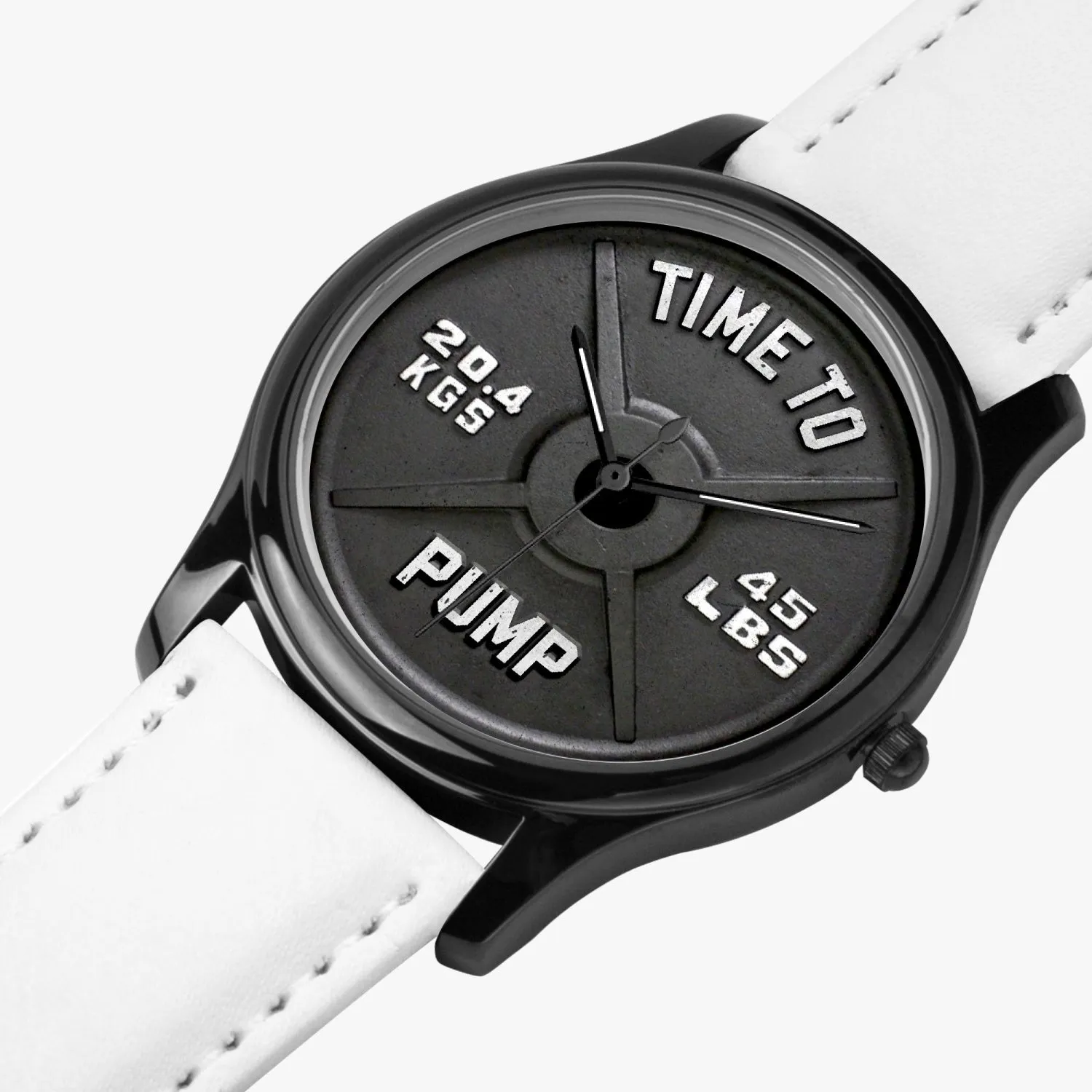 Time To Pump Barbell Quartz Watch