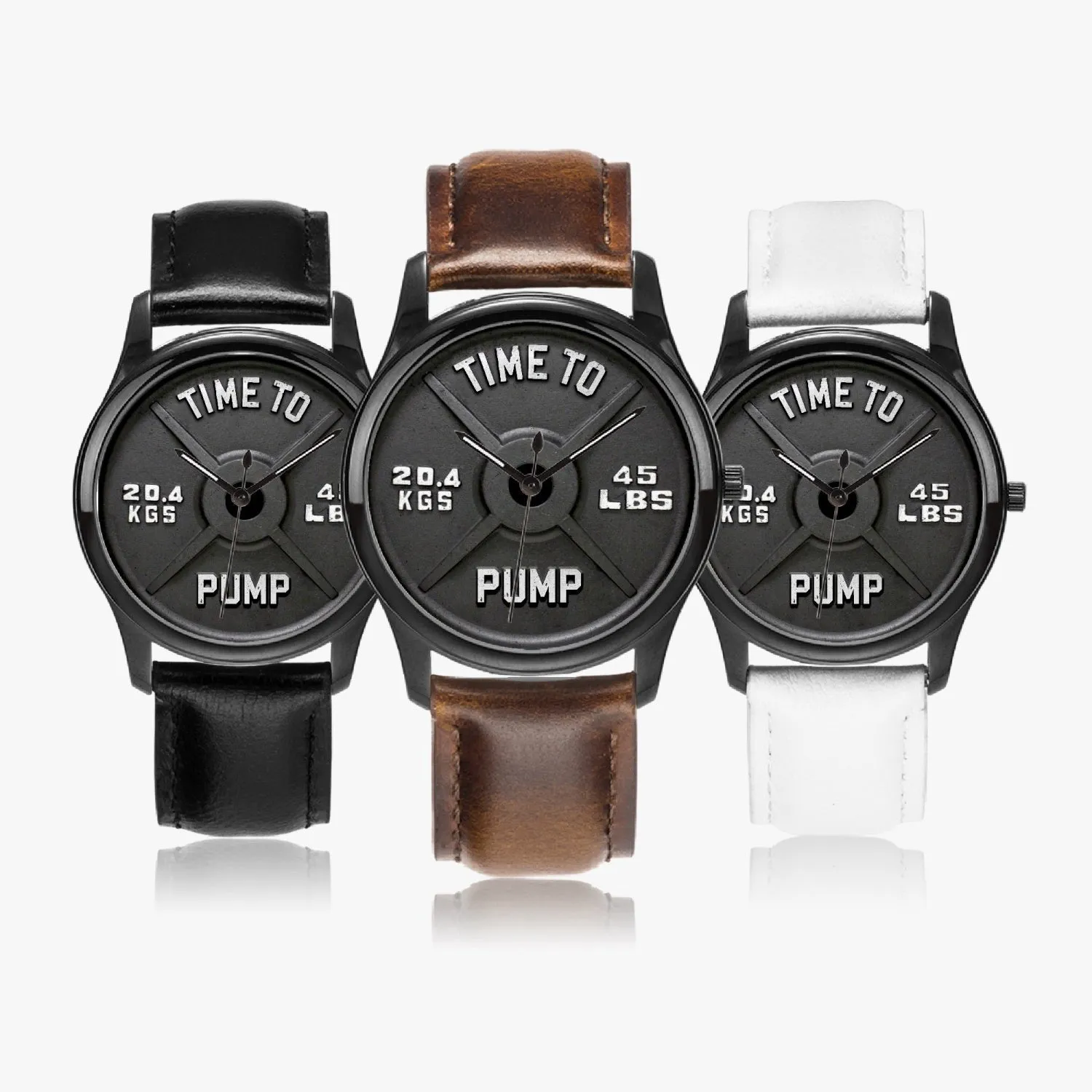 Time To Pump Barbell Quartz Watch