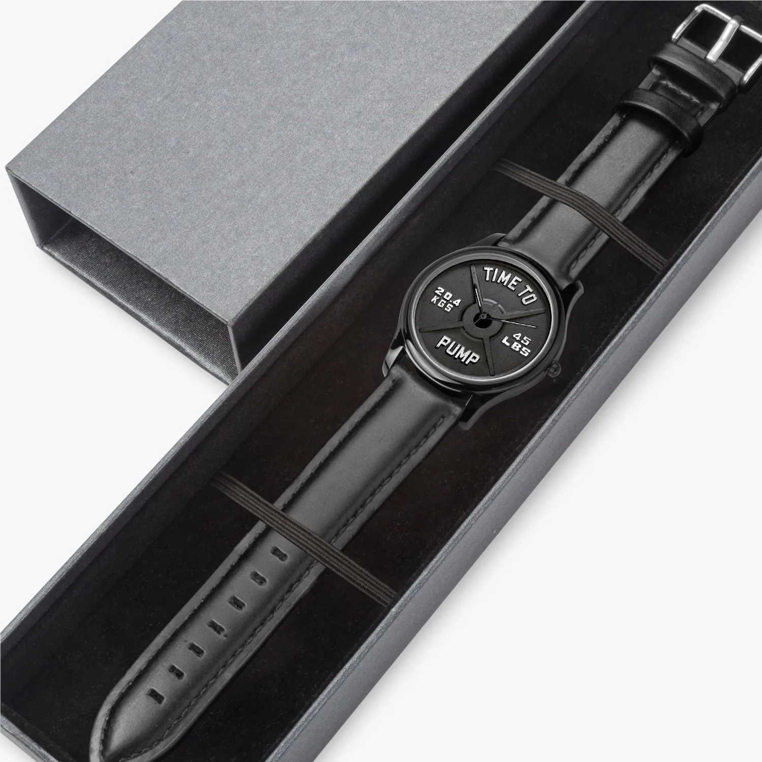 Time To Pump Barbell Quartz Watch