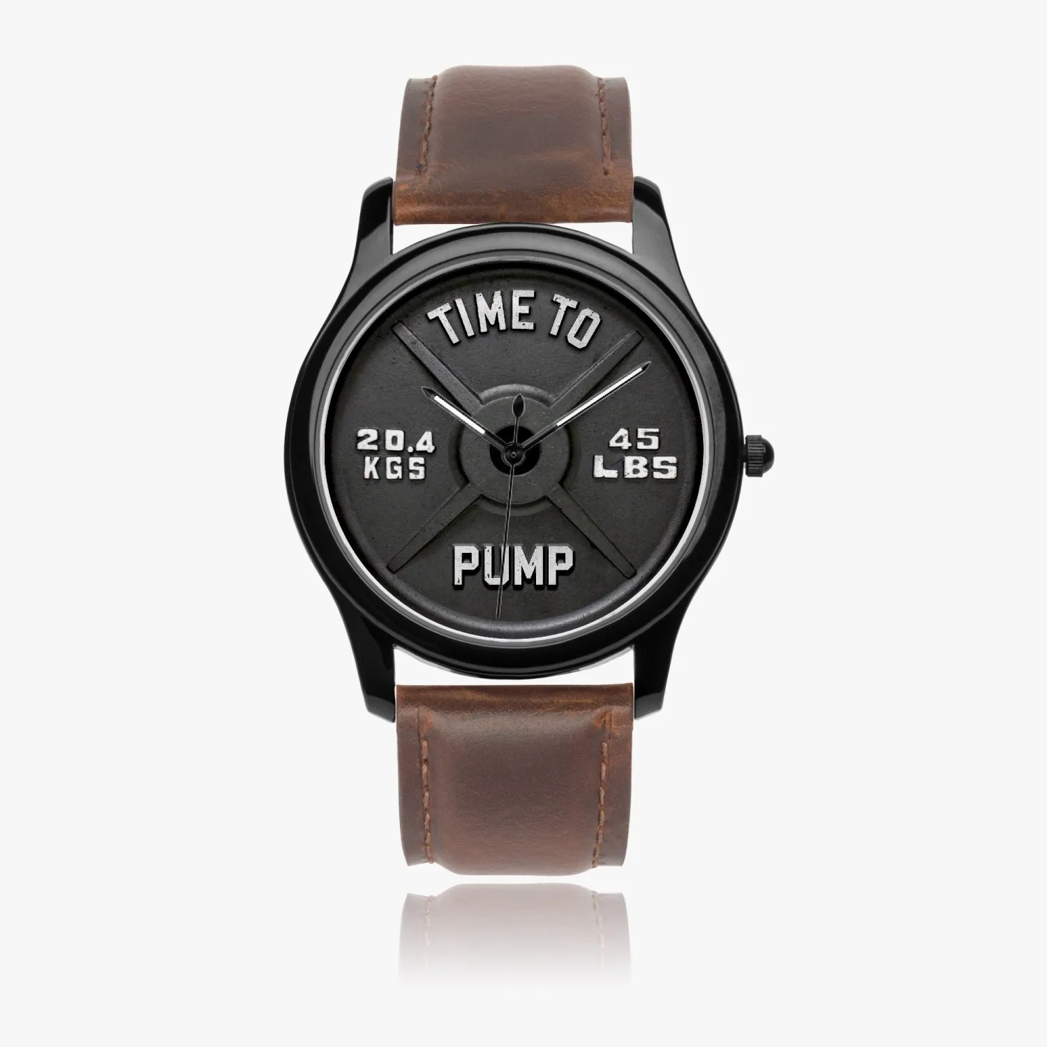 Time To Pump Barbell Quartz Watch