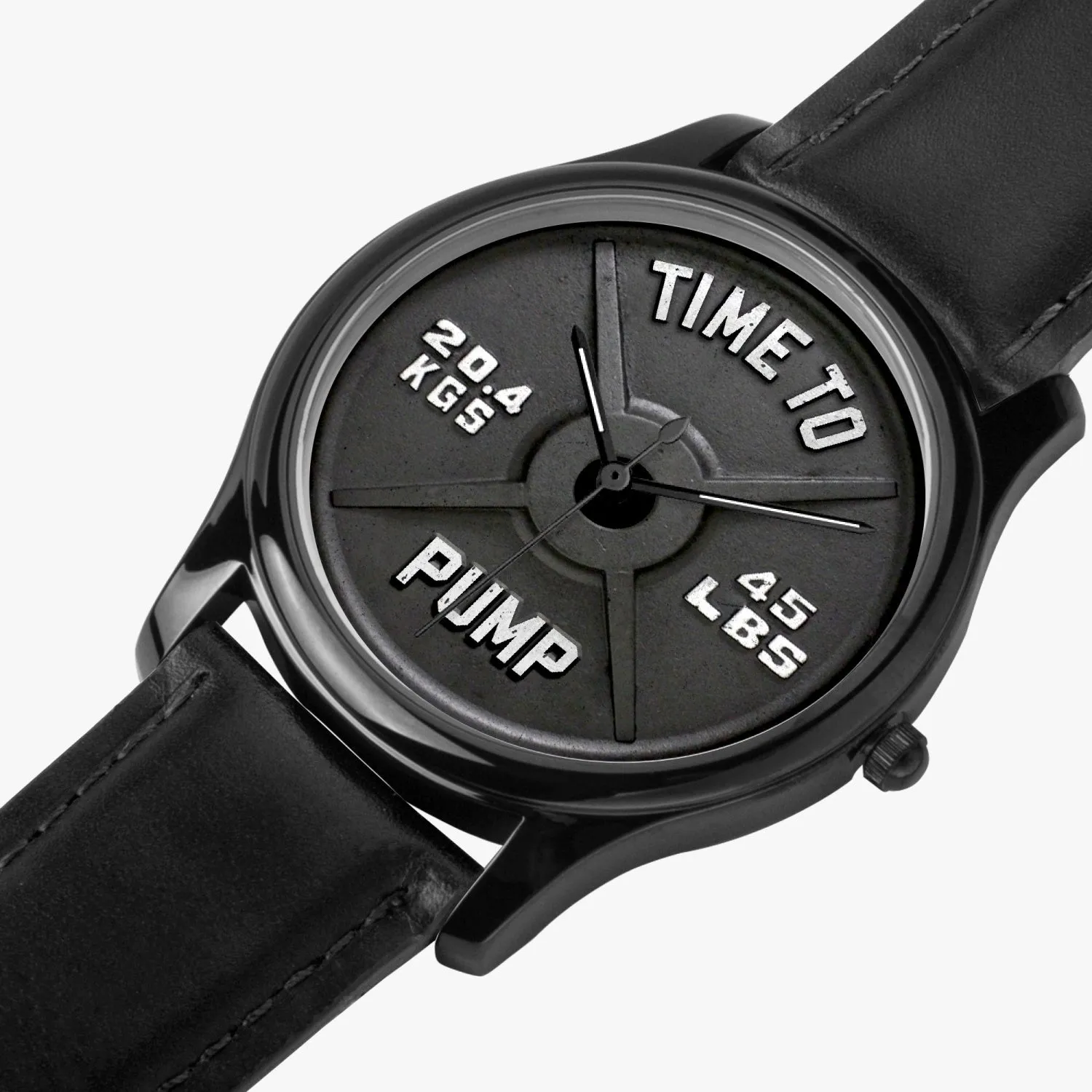 Time To Pump Barbell Quartz Watch