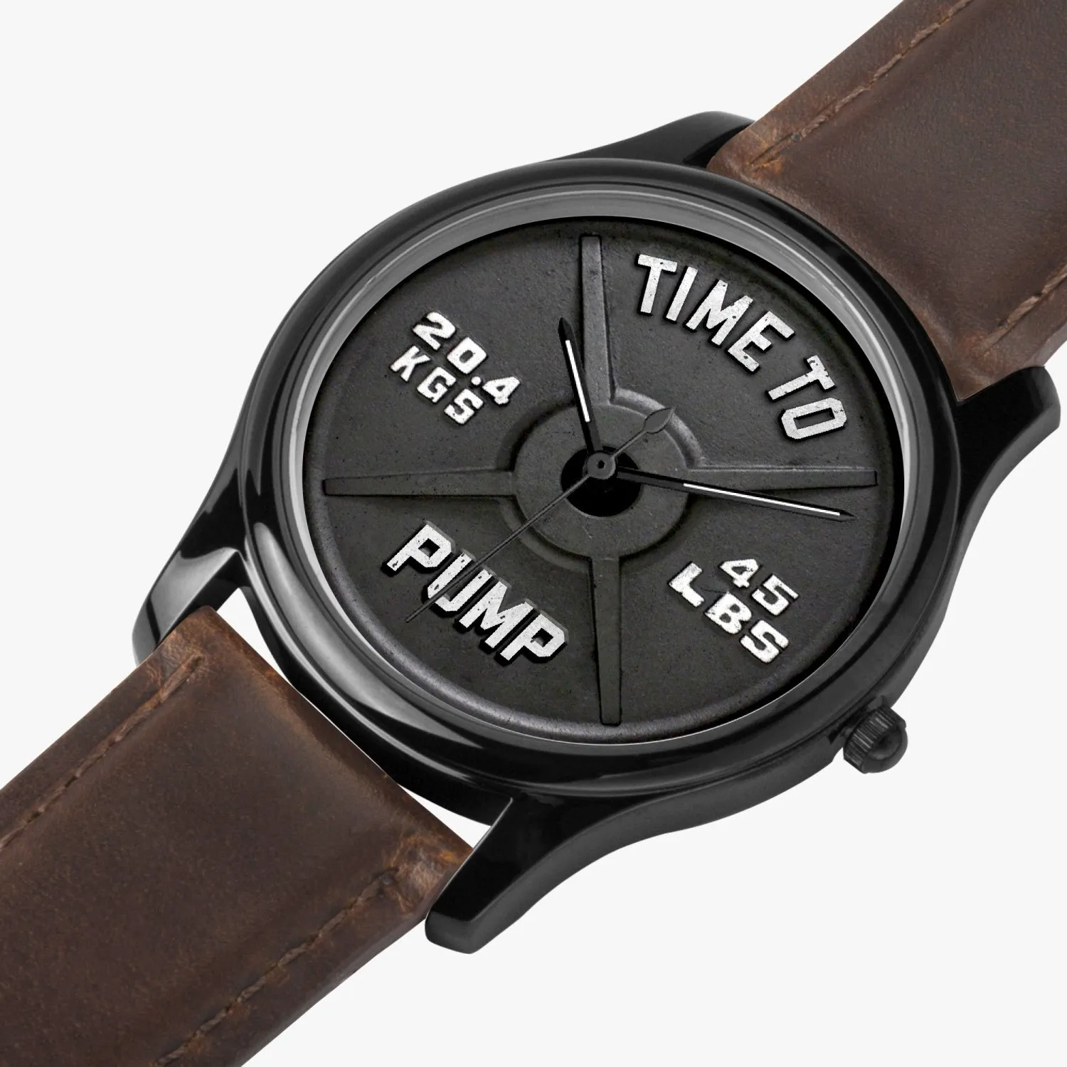 Time To Pump Barbell Quartz Watch