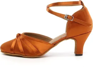 TINRYMX Women Latin Dance Shoes Closed Toe Salsa Tango Performance Party Ballroom Dance Shoes,Model-YCL117/L189