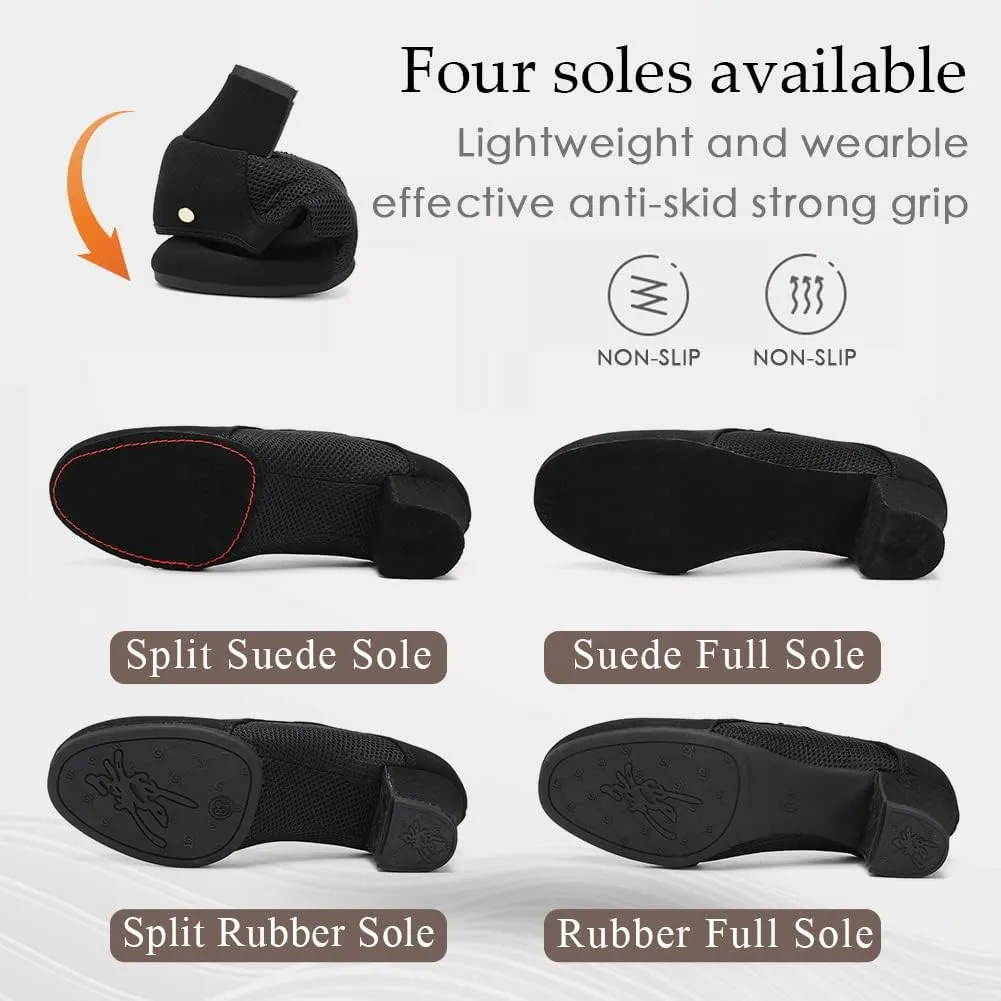 TINRYMX Women Modern Dance Shoes Lace up Ballroom Tango Foxtrot Waltz Professional Practice Latin Dance Shoes, Model LHD2805