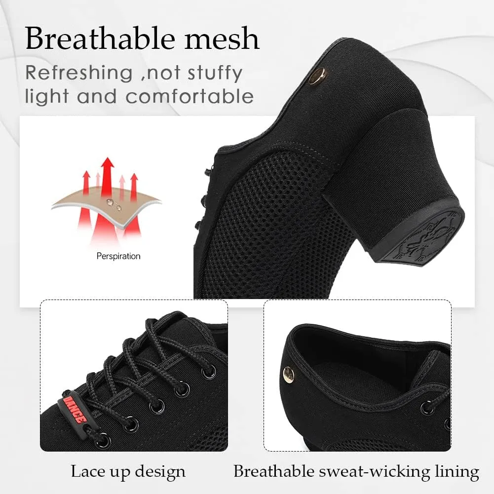 TINRYMX Women Modern Dance Shoes Lace up Ballroom Tango Foxtrot Waltz Professional Practice Latin Dance Shoes, Model LHD2805