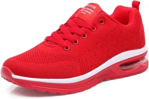 TINRYMX Women Modern Dance Sneakers Jazz Shoes Lace up Air Cushion Ballroom Practice Dance Shoes Walking Shoes,Model-LYX5066