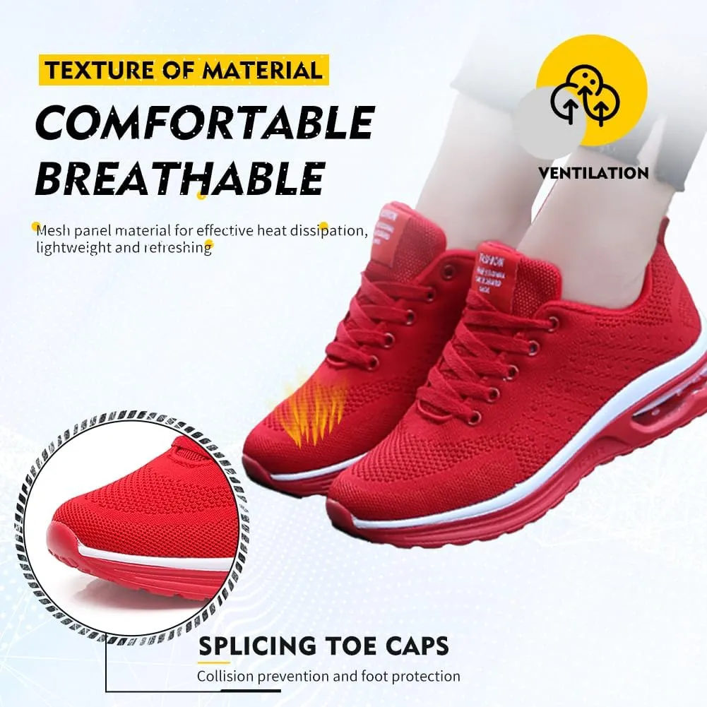 TINRYMX Women Modern Dance Sneakers Jazz Shoes Lace up Air Cushion Ballroom Practice Dance Shoes Walking Shoes,Model-LYX5066
