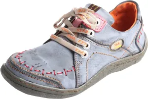 TMA EYES Women's Leather Hand Stitching Walking Travel Shoes Casual Lightweight Comfort Fashion Sneaker