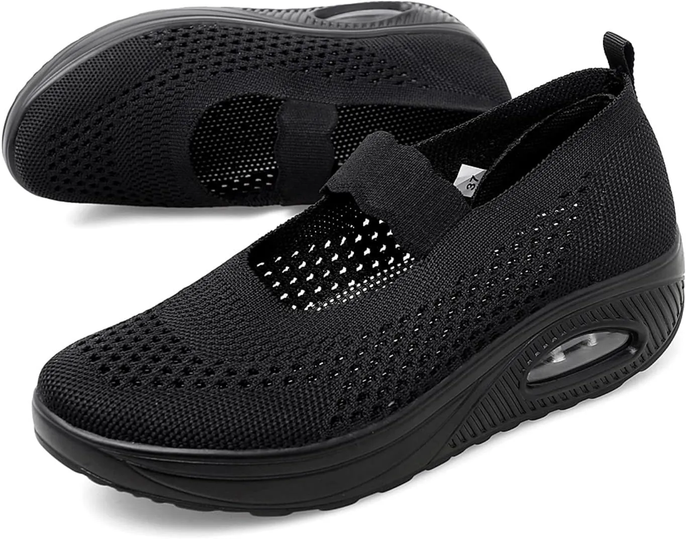 Touchmosees Women's Daily Walker Air Cushion Orthopedic Diabetic-Friendly Wedge Sneaker