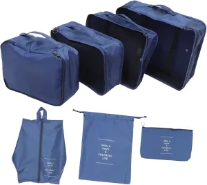 Travel Packing Cubes 7pcs Suitcase Organizer Bags Luggage Organizers Compact Storage