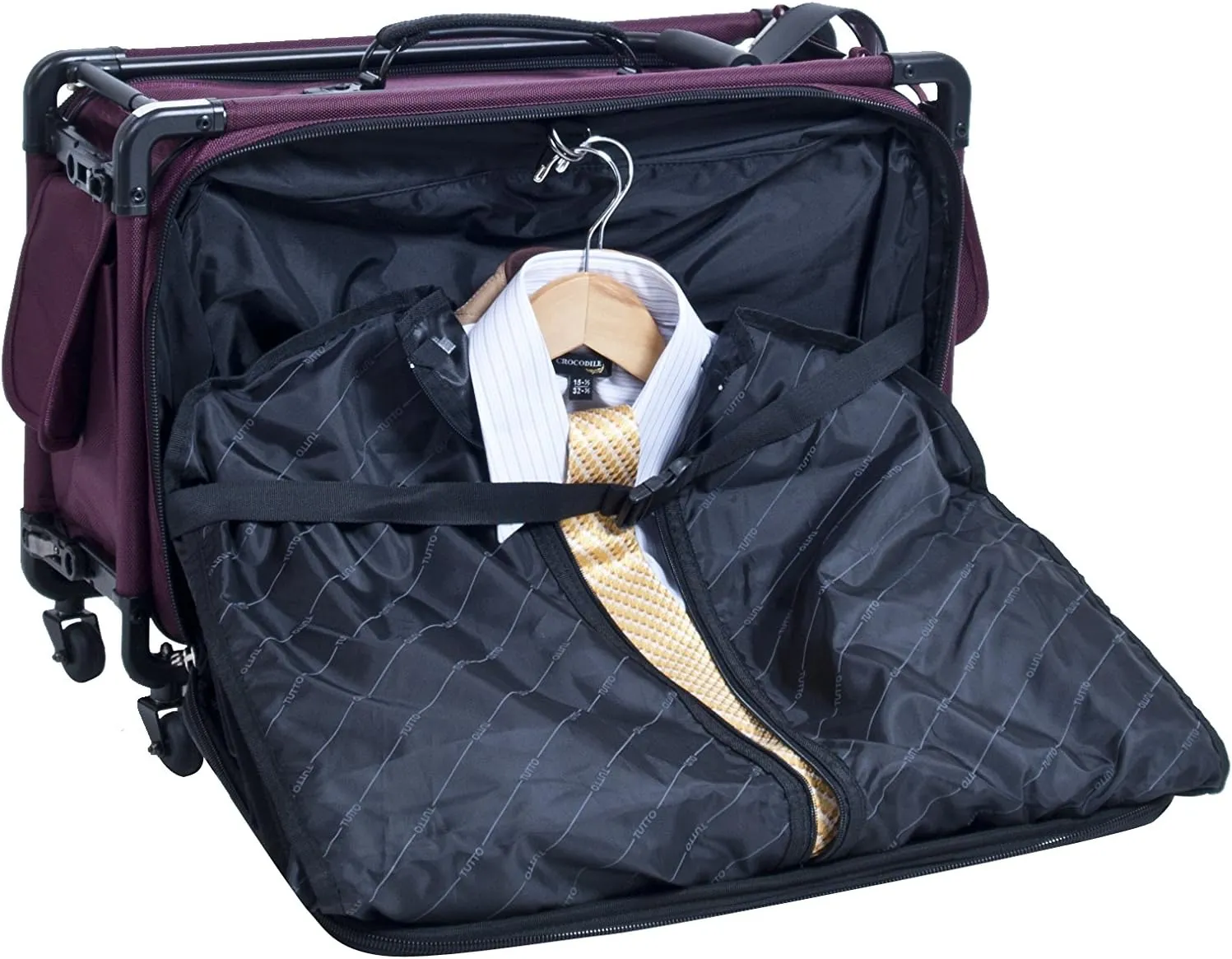 TUTTO 22 Inch Maximizer Carry-On Suiter, Burgundy, One Size