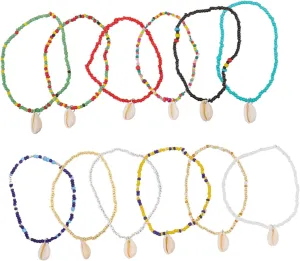 VALICLUD Elegant Shell Anklet Beach Jewelry for Women Seashell Jewelry Fashionable Foot Chain