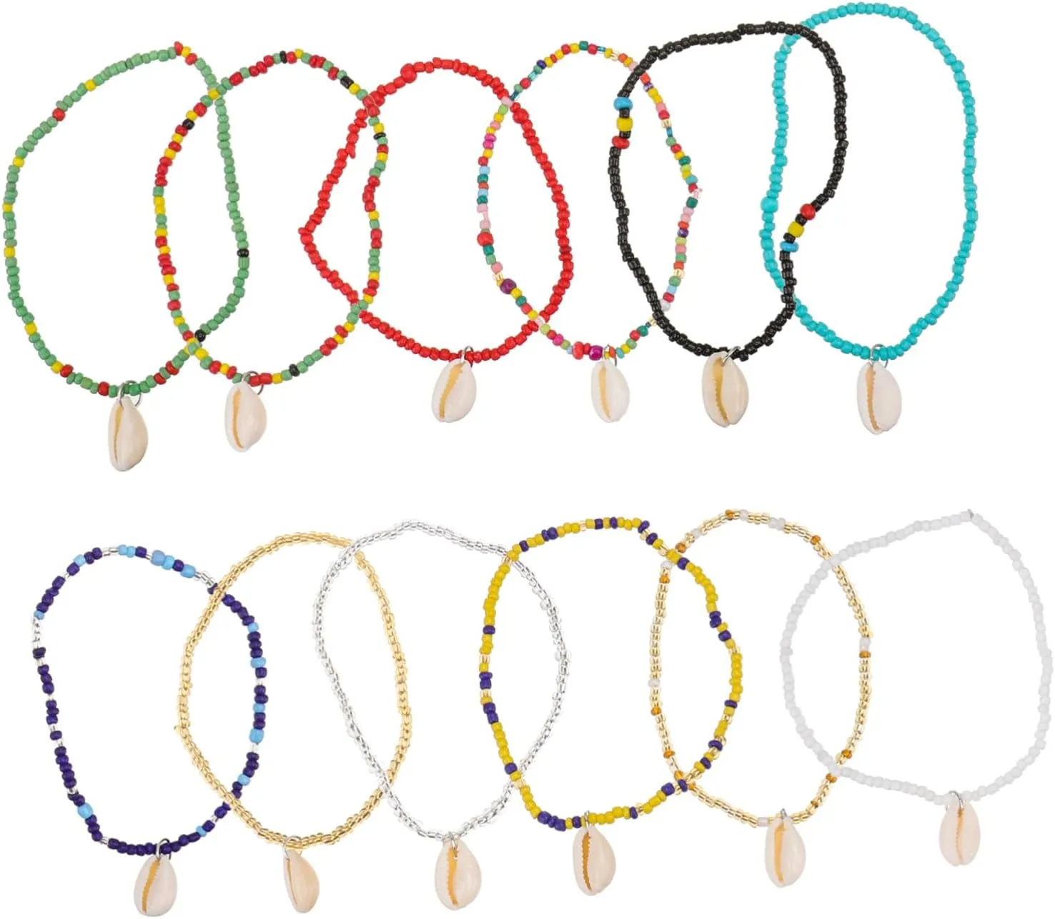 VALICLUD Elegant Shell Anklet Beach Jewelry for Women Seashell Jewelry Fashionable Foot Chain