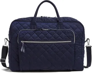 Vera Bradley Performance Twill Grand Weekender Travel Bag, Classic Navy