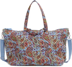 Vera Bradley Women's Cotton Overnight Tote Travel Bag