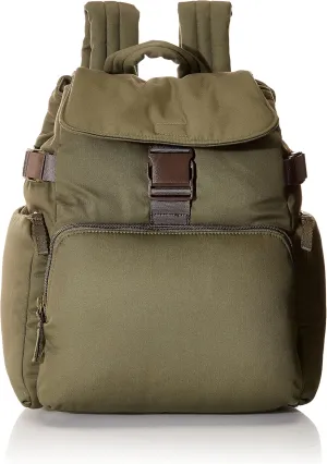 Vera Bradley Women's Cotton Utility Backpack, Climbing Ivy Green - Recycled Cotton, One Size