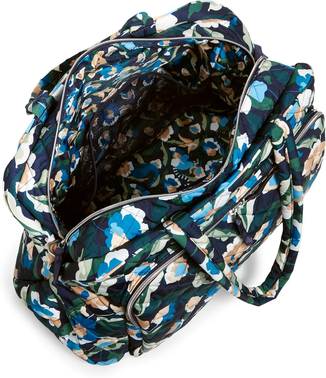Vera Bradley Women's Performance Twill Grand Weekender Travel Bag, Immersed Blooms, One Size