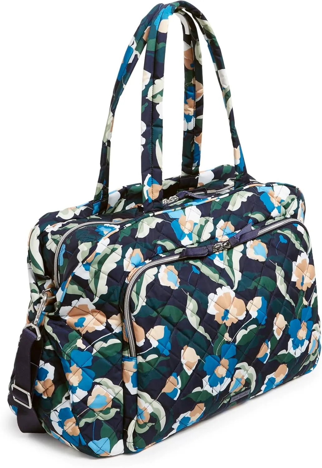 Vera Bradley Women's Performance Twill Grand Weekender Travel Bag, Immersed Blooms, One Size