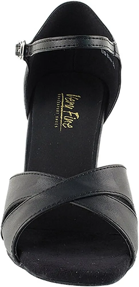 Very Fine Women's Ballroom Dance Shoes Tango Wedding Salsa Shoes 6029EB Comfortable Dance Shoes 2.5" [Bundle of 5]