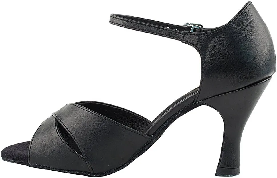Very Fine Women's Ballroom Dance Shoes Tango Wedding Salsa Shoes 6029EB Comfortable Dance Shoes 2.5" [Bundle of 5]