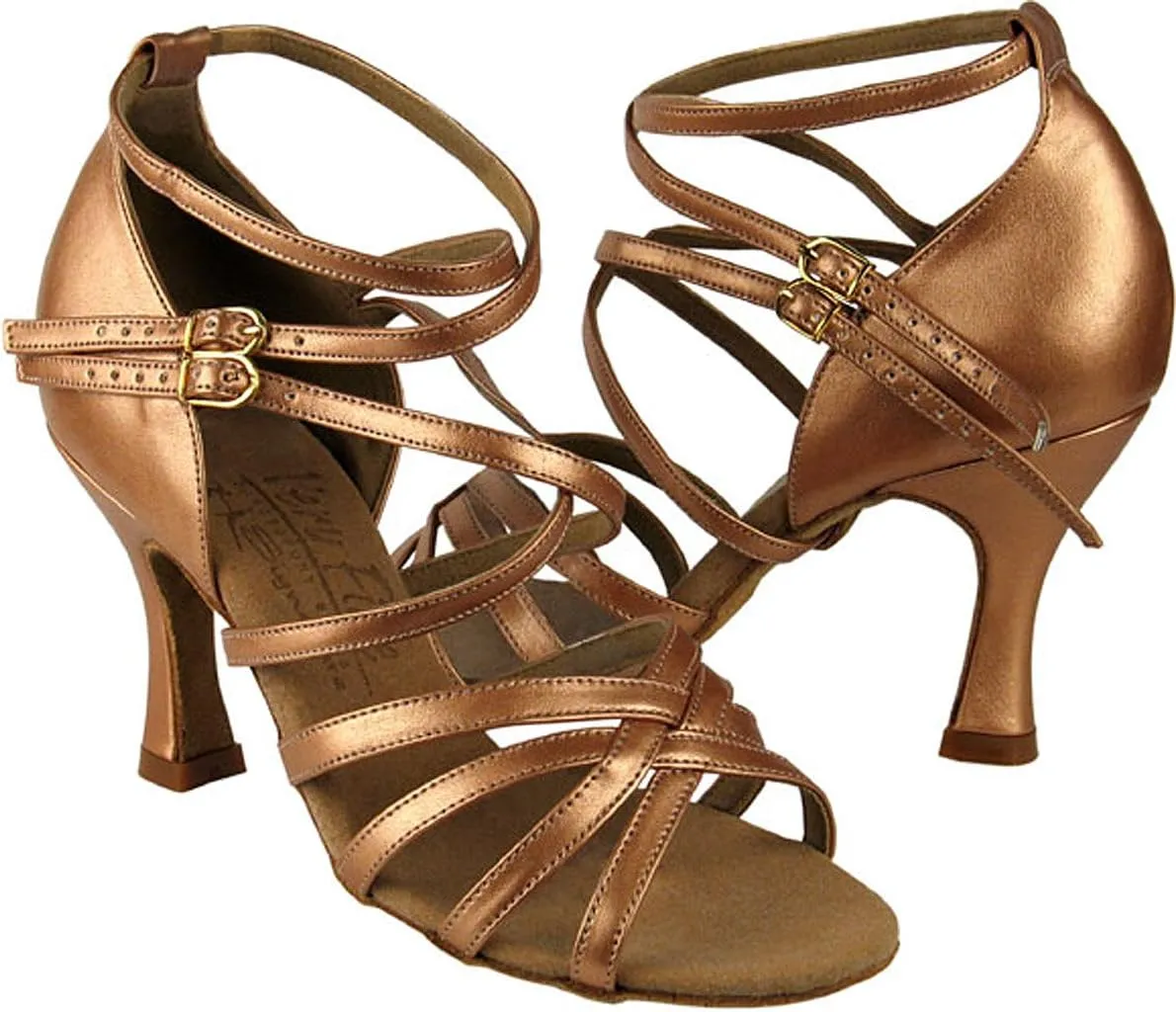 Very Fine Women's Salsa Ballroom Tango Latin Dance Shoes S9206 Bundle with Heel Protectors 2.5" Heel
