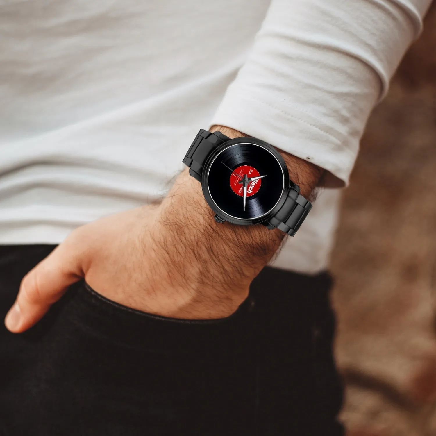 Watch The Beat Vinyl Record Dial Automatic Watch
