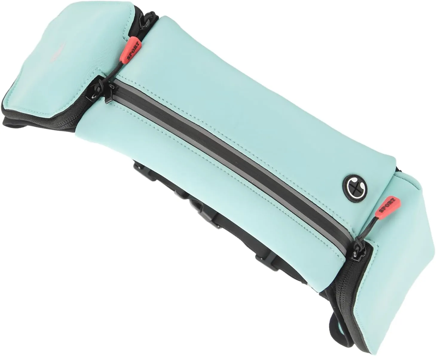 Water Bottle Holder Running Belt Wicking Portable Hydration Belt for Hiking Climbing (Sky Blue)