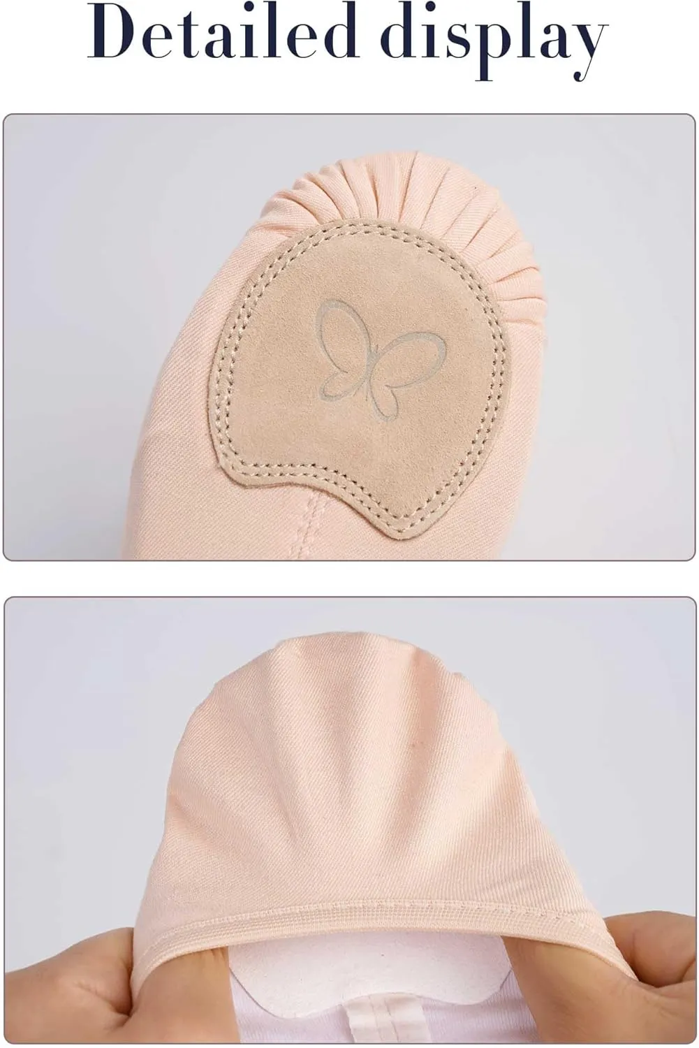 Women Ballet Shoes Highly Stretch Canvas Dance Slipper Yoga Shoes for Toddler/Little Kid/Big Kid/Girls/Adults