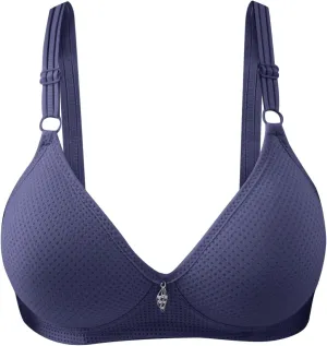 Women Bra Pack Side Buckle Lace Edge Without Steel Ring Movement Seamless Gathering Sports Bra Non Removable Pads