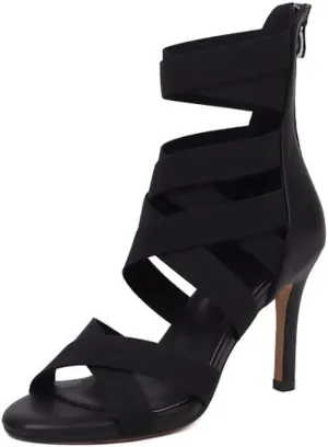 Women High Heel Ankle Dance Boots Open Toe Latin Salsa Ballrooom Dance Shoes Gladiator Booties, Model DS-K9