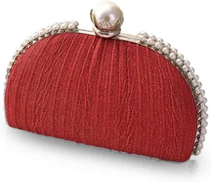Women Pearl Clutch Pearl Beaded Purse and Clutch Elegant Formal Evening Bag Handbags for Party Wedding Date Night